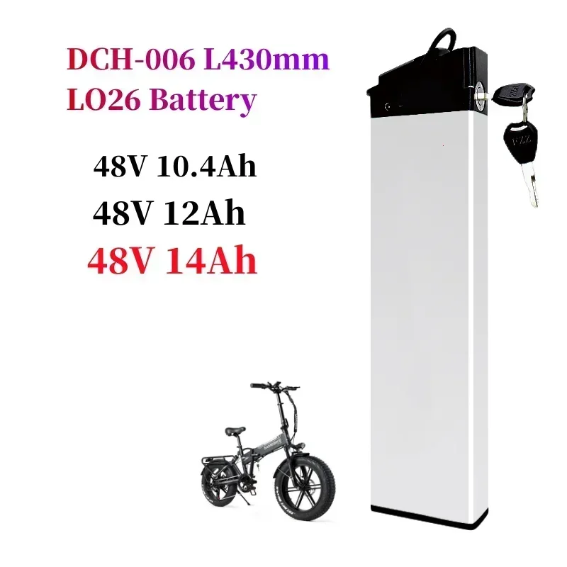 

Samebike LO26 20LVXD Battery 48V 14Ah 12Ah 10.4Ah Li-ion Batteries Rechargable for Folding Ebike 500W 750W 18650 Batterie Pack