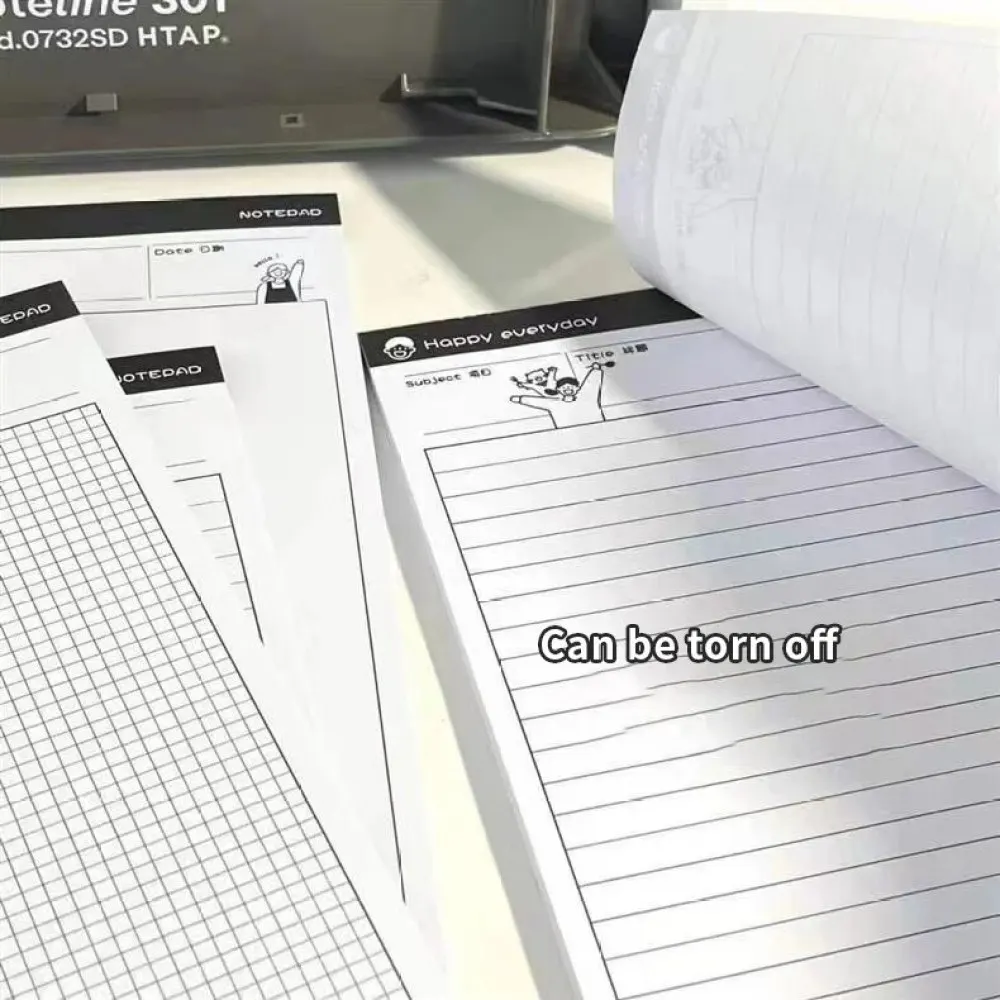 1PC B5 Sticky Note Paper Simple and Tear off Paper Learning Supplies Plan Note Book