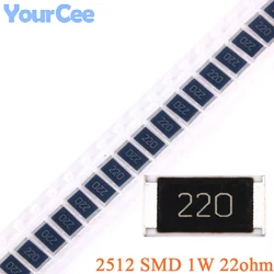 100pcs/10pcs 22ohm 2512 SMD Chip Resistor 22 ohm 22R 220 1W 5% Electronic Passive Component Resistance