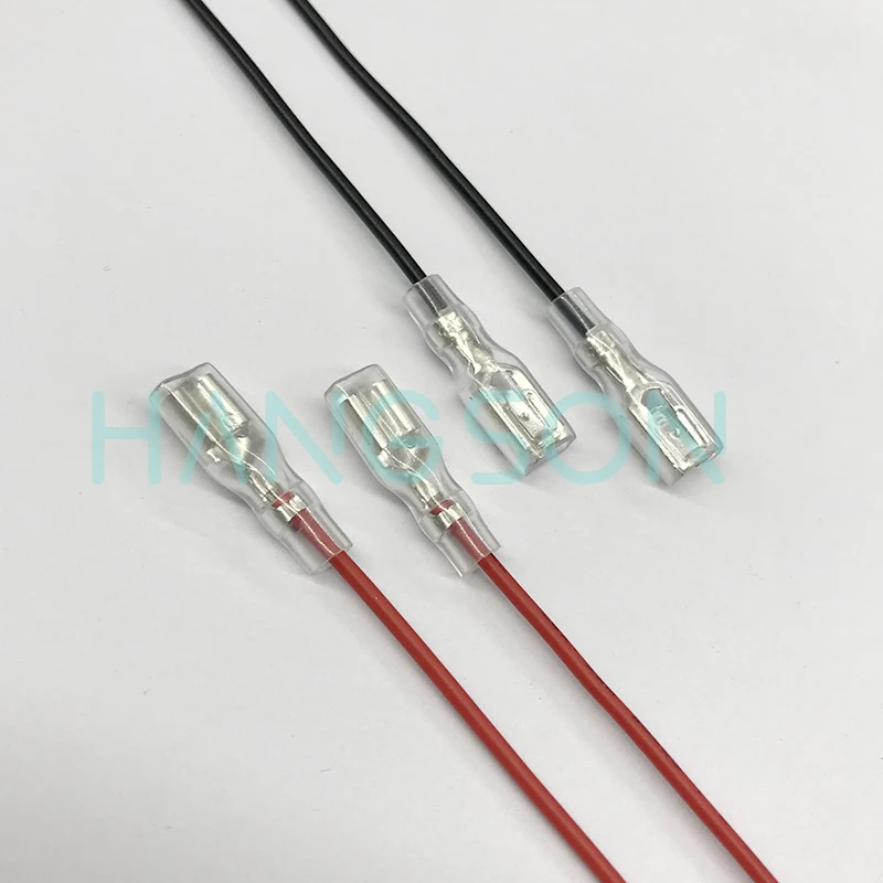 

50PCS KD2-21 22 23 24 Square Push Button Switch Cable Conector Wire 2.8 Spring Terminal