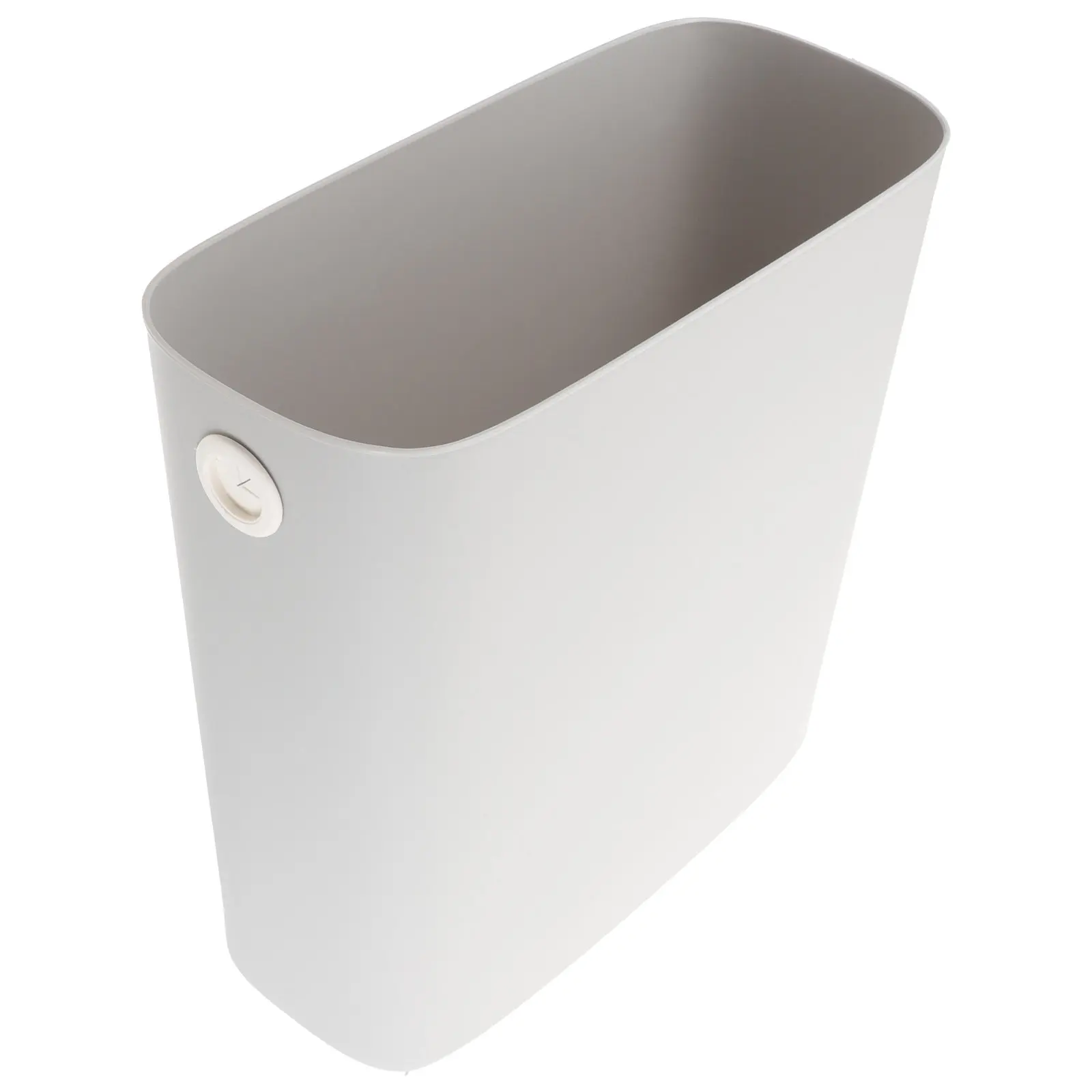 

Narrow Space Trash Can Slim Plastic Body Large Capacity Bathroom Bedroom Kitchen Waste Basket Modern Nordic Style Smooth Finish