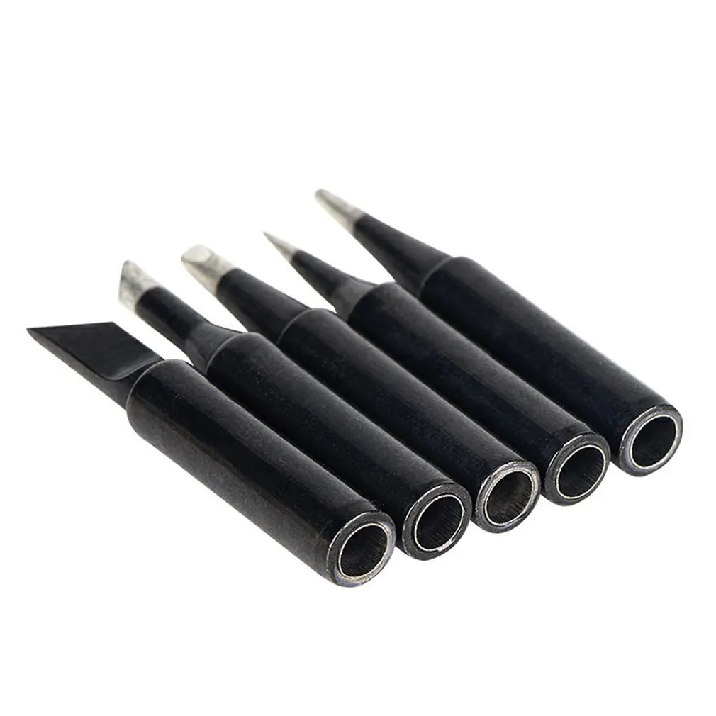 Puntas de soldador de 5 piezas, cabezal de soldadura Universal con calefacción interna 936, accesorios para herramientas de reparación de soldadura