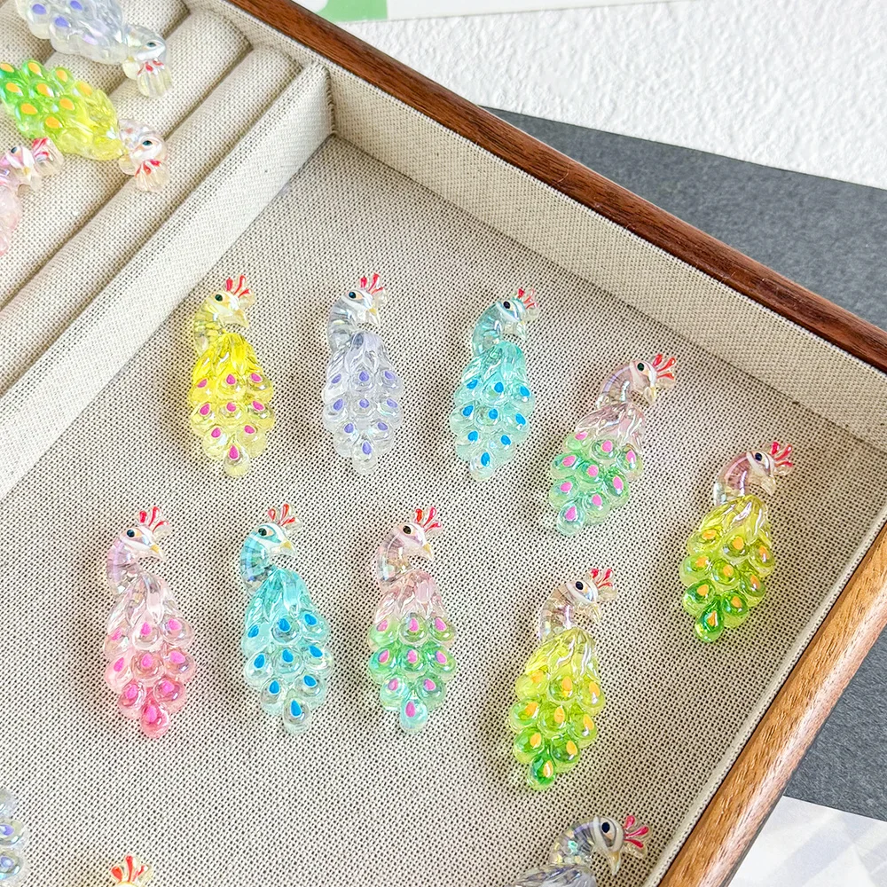 

Сердечный дизайн 16*33 мм 100 шт. необычные бусины/ручная работа/фурнитура и компоненты для ювелирных изделий/форма павлина/эффект блестящего порошка # 18982