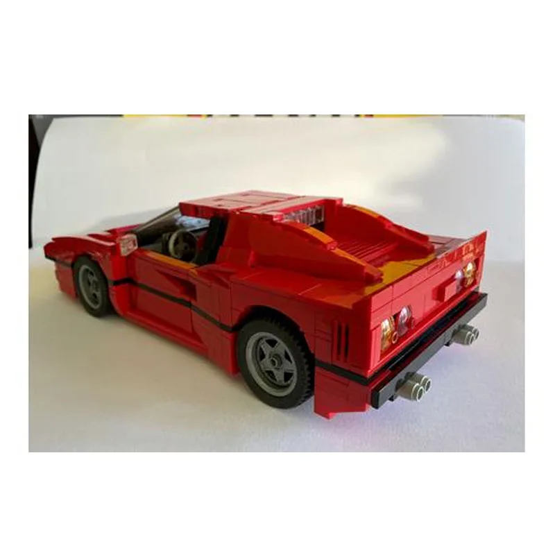 MOC-87123 czerwony klasyczny supersamochód 288 GTO do łączenia klocki do budowy Model 1194 części klocki do budowy zabawka na prezent urodzinowy dla dzieci