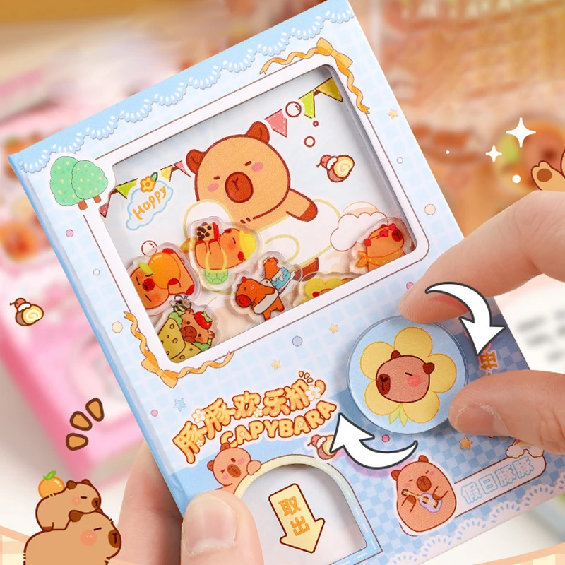 Mahines Notebook Capybara Shake Notebook Interesting Decompression Portable Color Inner Page Notebook