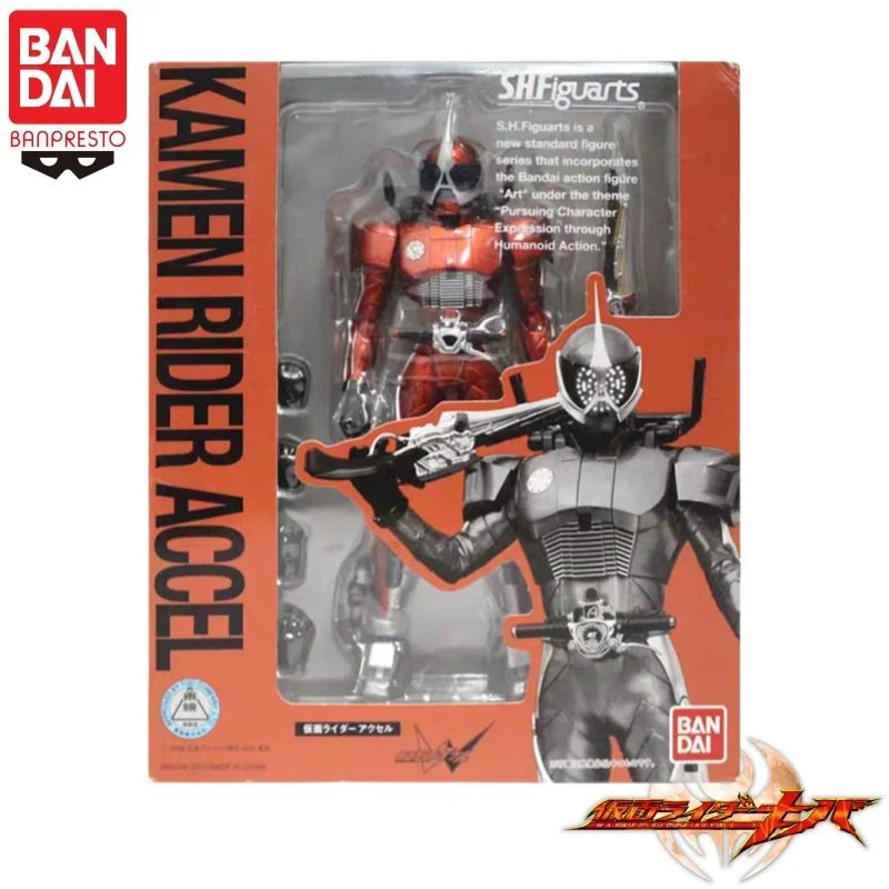 

In Stock Original Bandai Banpresto Kamen Rider Kamen Rider Accel Anime Action Figures Model Toys desktop Ornament collect Gifts