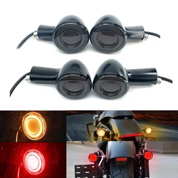 LED Motorcycle turn signal lamp Brake tail ight flashing Indicator lamp for Sportster XL883 XL1200 1992-up For Electra Glide