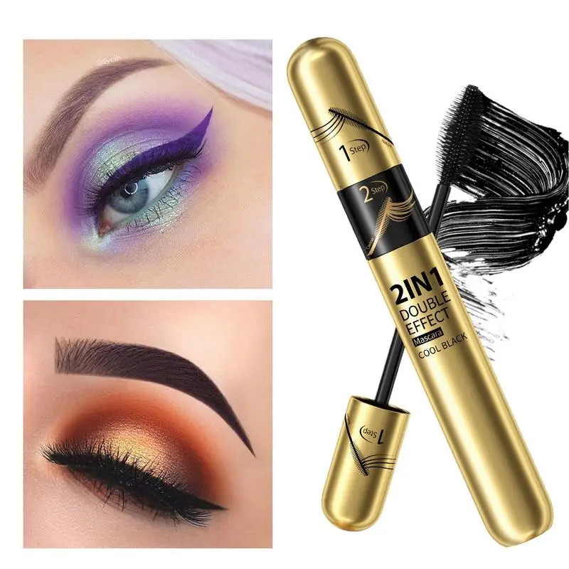 Mascara Makeup 4D Long-Lasting Eye Lash Setting Cream Eye Makeup Supplies for Shopping Business Trip Party Traveling and Dating