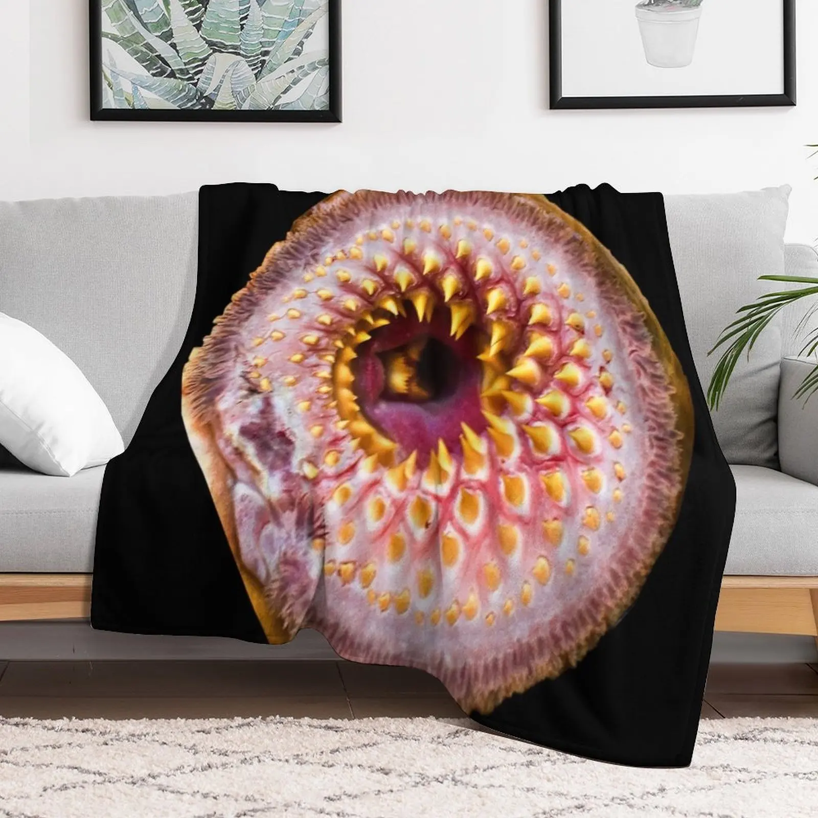 Lamprey eel mask Throw Blanket Decorative Sofa christmas gifts Kid'S Blankets