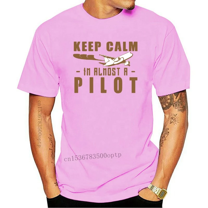 New KEEP CALM IM A PILOT funny mens t shirt AVIATION AIRPLANE plane flight tshirt short sleeve cotton 100% o-neck tees