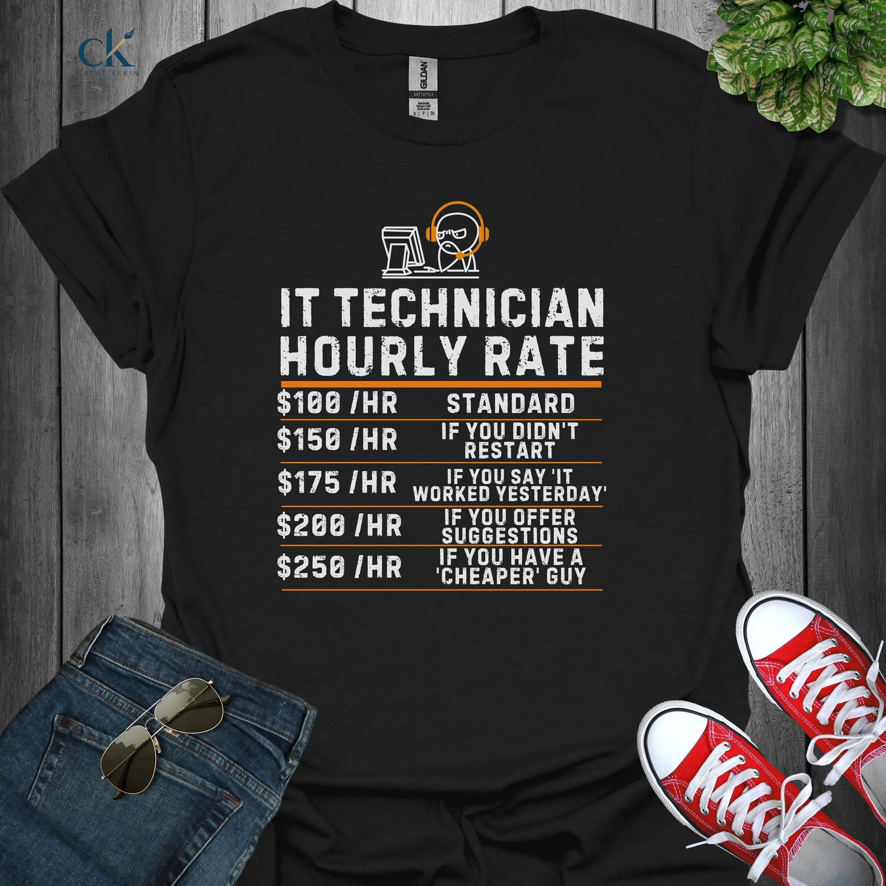 مضحك فني تكنولوجيا المعلومات معدل كل ساعة تي شيرت المهوس الفكاهة التكنولوجيا دعم الكمبيوتر عاشق الملابس المهنية نكتة المساعدة #1