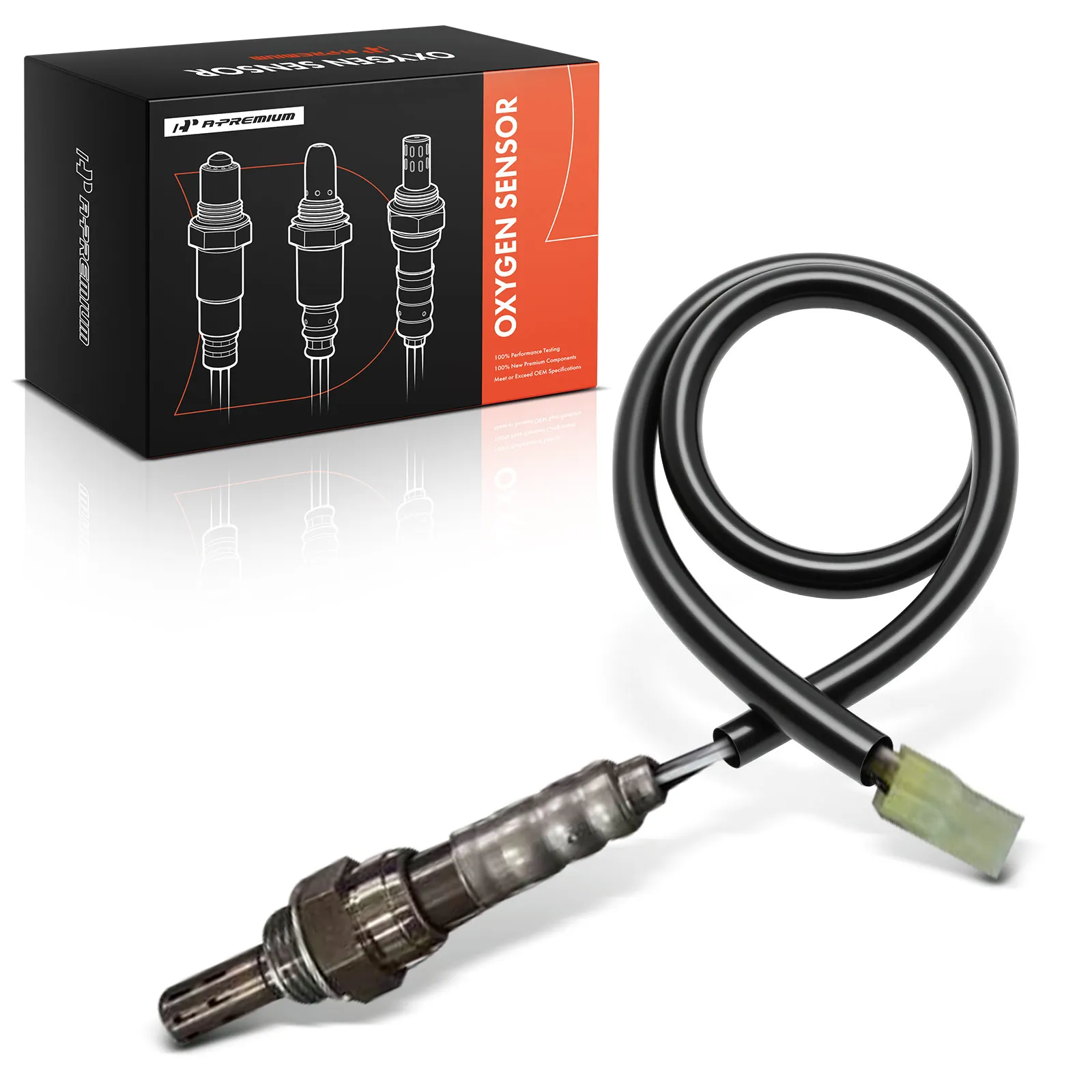 A-Premium Motorcycle O2 Oxygen Sensor Square for Yamaha V-Max VMX1700 2009-2018 4-Blade