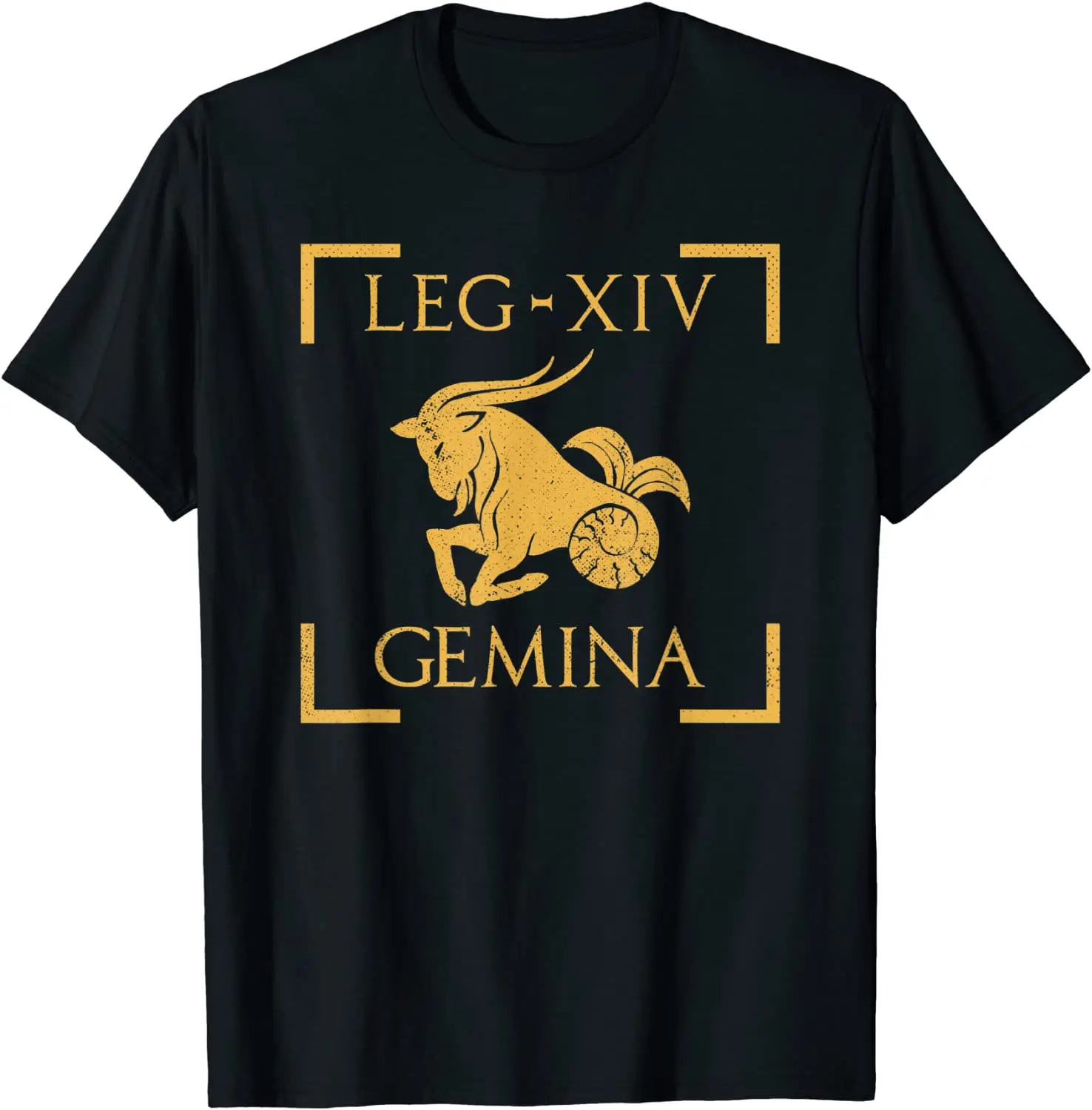 

Legio XIV, Gemina. Capricorn Emblem Roman Legion T Shirt. Short Sleeve 100% Cotton Casual T-shirts Loose Top Size S-3XL