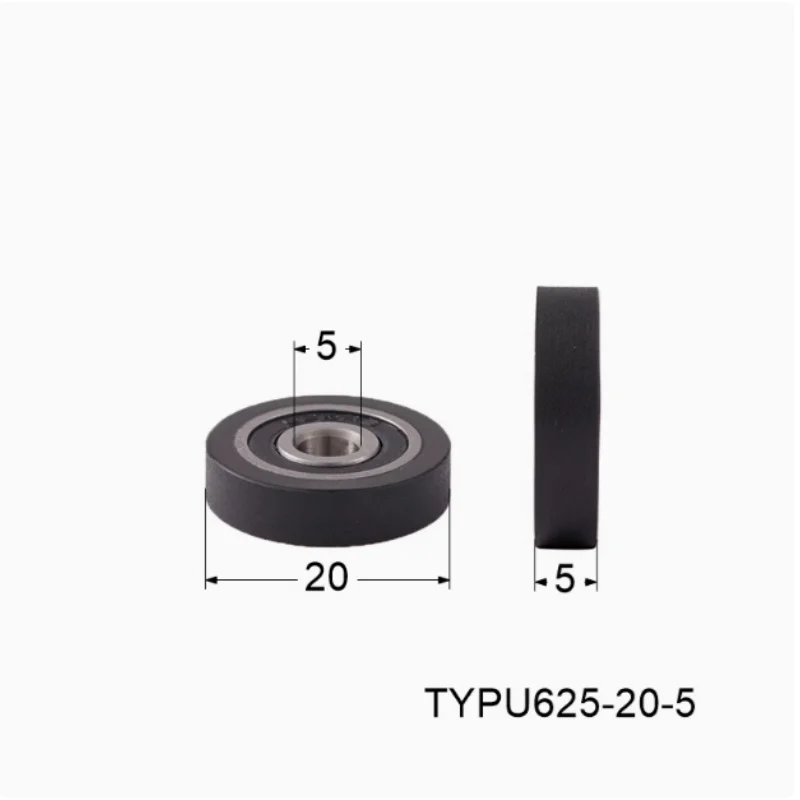 polyurethane formed bearing PU  rubber soft rubber pulley rolling guide wheel 684 595 replaces