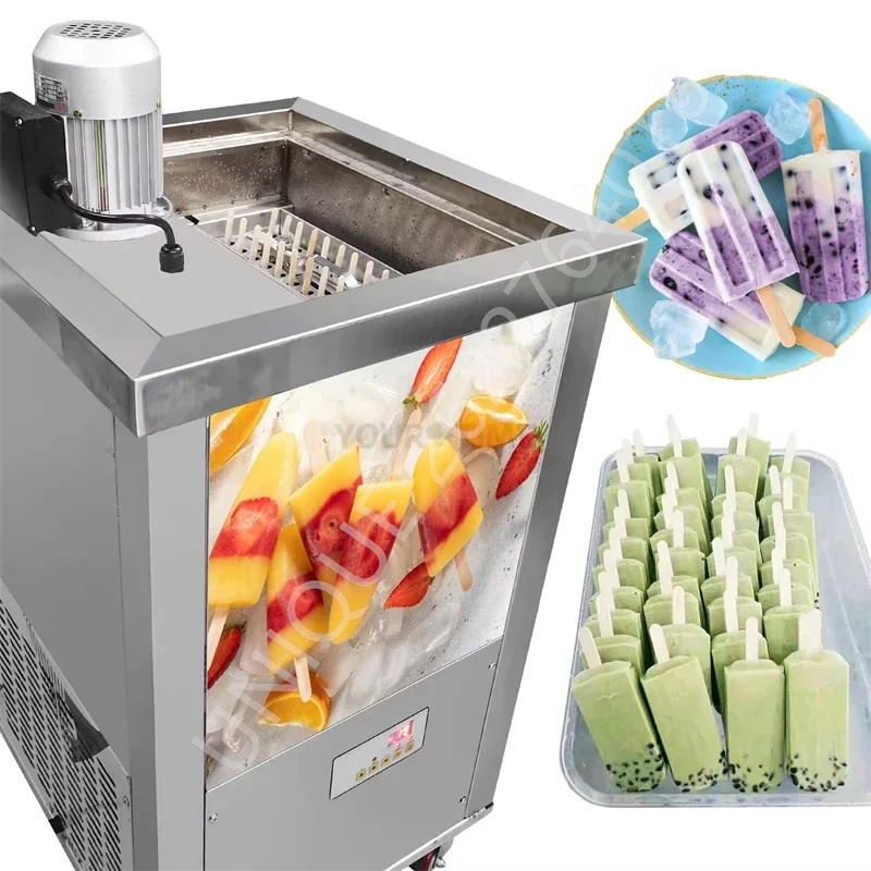 Commercial 1/2/4 Mold Stainless Steel Fruit Milk Automatic Ice Cream Popsicle Making Machine Ice Lolly Maker High Efficiency