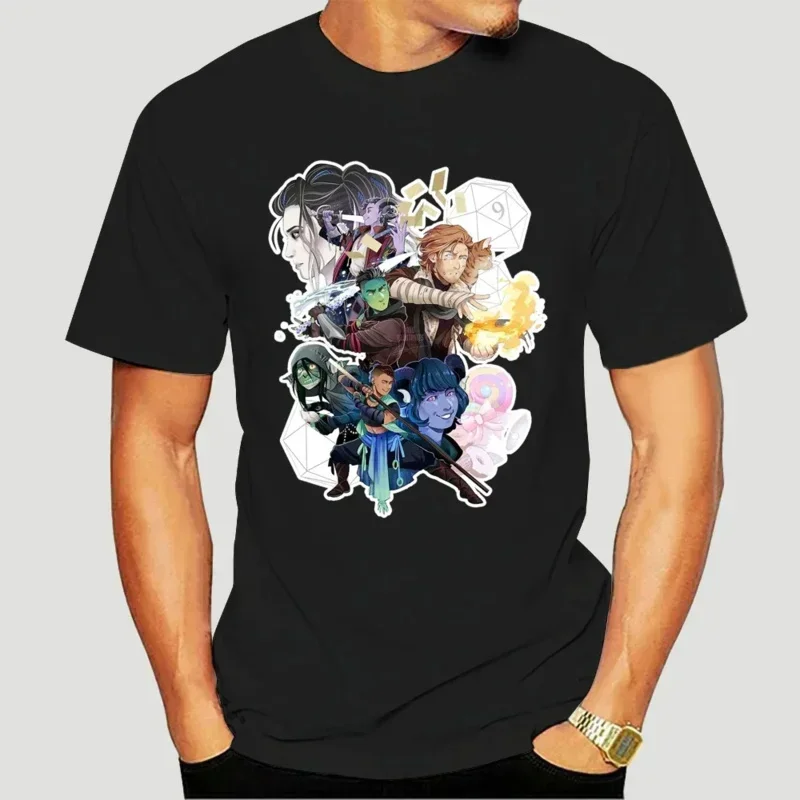 

Футболка The Mighty Nein, мужская одежда, летняя хлопковая футболка большого размера, уличная одежда в стиле Харадзюку, футболки с графикой, футболки