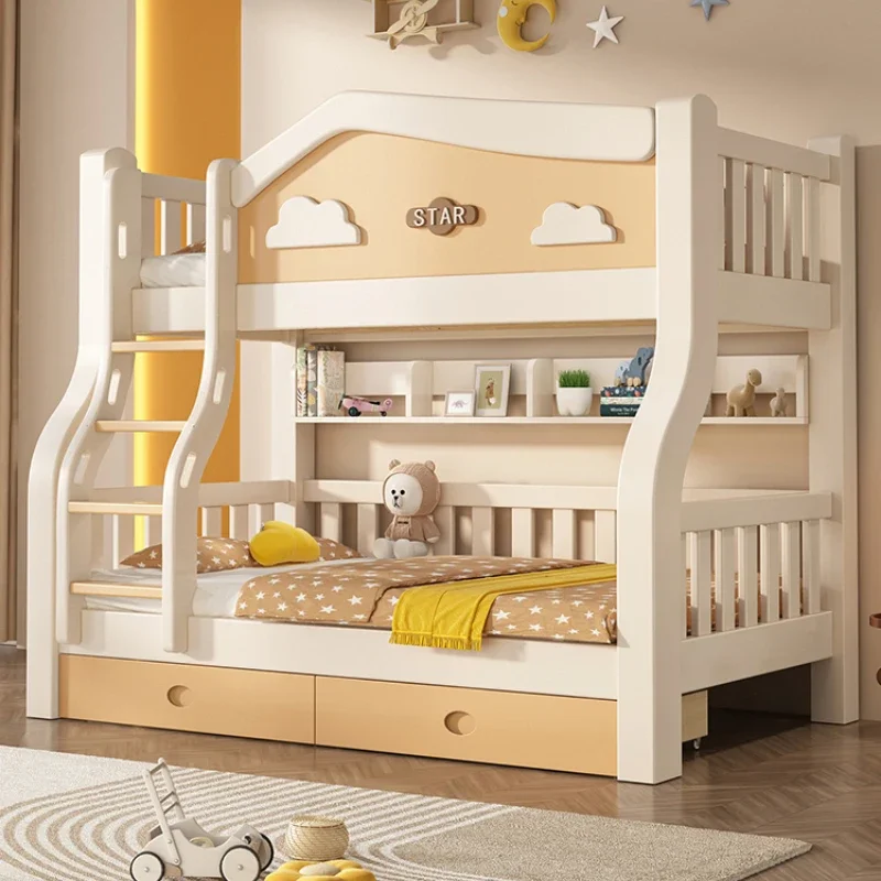 

Storage Headboard Frame bunk bed Nordic Pretty Luxury King Size Kids bunk bed Modern Cama Montessoriana Infantil Furniture