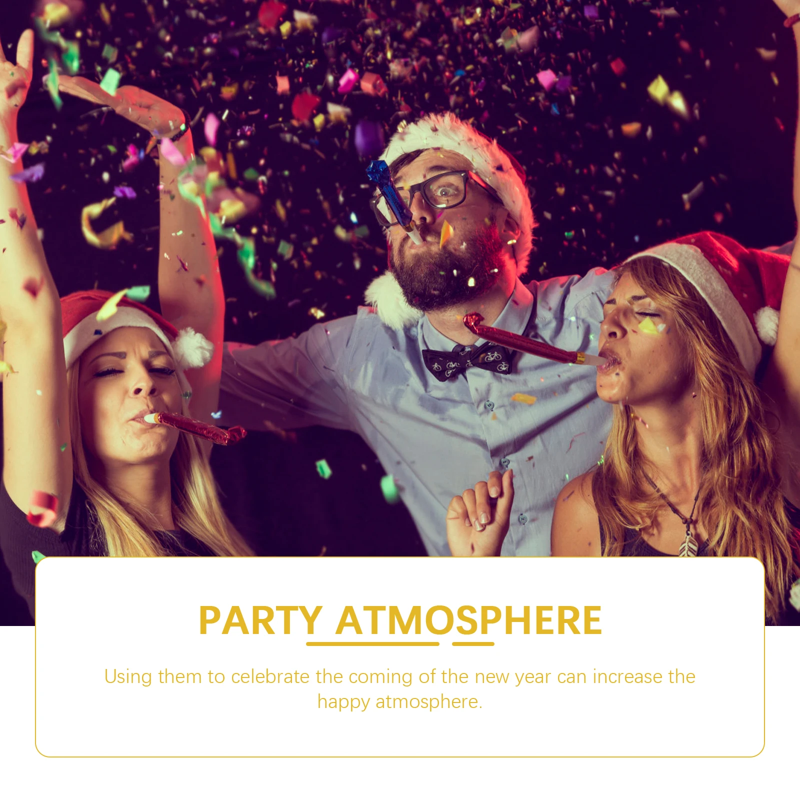 

12pcs Whistles New Year Cheering Blowers Noise Makers Eve Party Decorations Plastic Blowouts Smooth Edges Kids Friendly Cool