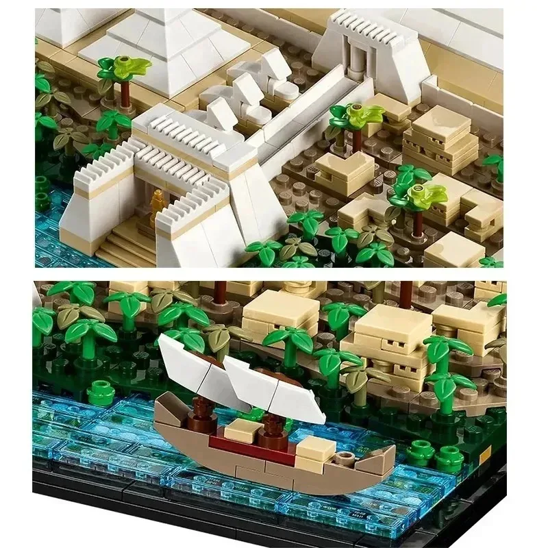 1476 قطعة من الهرم الرائع لمجموعة بناء جيزا، هدية عيد الميلاد للأطفال والكبار، نموذج هرم مصر DIY، متوافق مع 21058، Hol #5