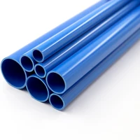 O.D 16~110mm Blue PVC Pipe 50cm length Aquarium Fish Tank Watering Supply Garden Irrigation Fittings Planting Frame Water Tube 5