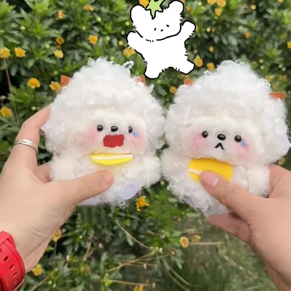 

Paddi Squeeze Squeak Plush Keychain Handmade Material Pack Squeak Plush Doll Keyring Cartoon Squeaking Plush Sheep Pendant