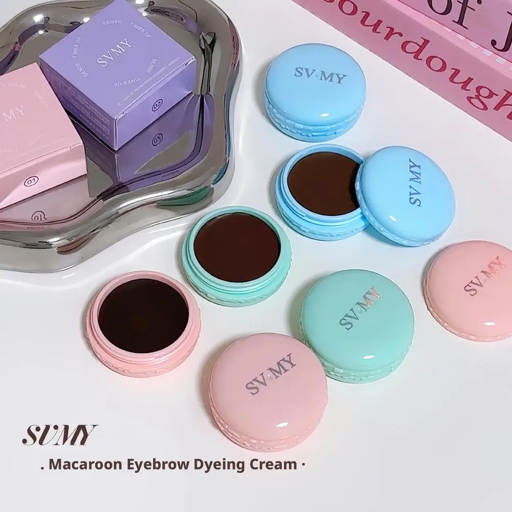 マカロンカラー眉毛クリーム長期的な防水滑らかな野生眉毛ナチュラルティント眉毛クリーム眉毛アイメイクアップツール
