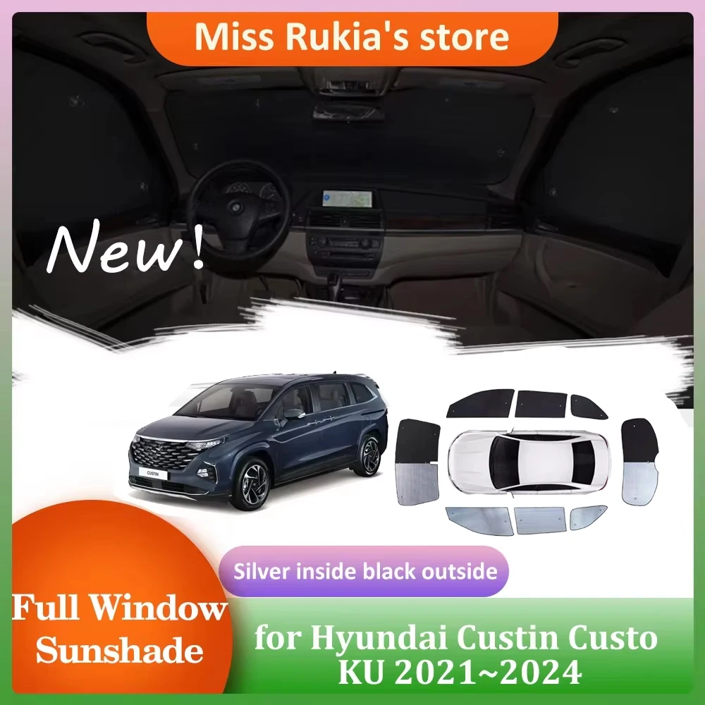 

Полные автомобильные солнцезащитные козырьки для Hyundai Custin Custo KU 2021 ~ 2024 2022, солнцезащитный козырек на крыше, занавеска на лобовое стекло, чехол на крыше, аксессуары