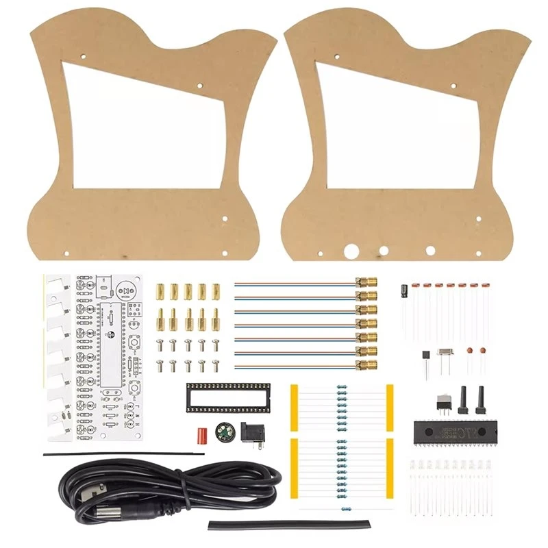 Photoresistor Based STEM Soldering Training Set, 7-Note Scale Player, DIY Optical Sensing Harp Soldering Kit-[T34-2026]