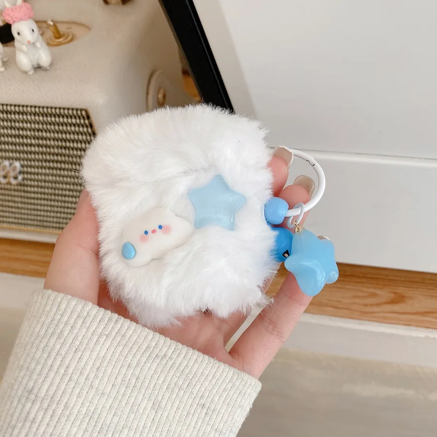 Para apple airpods 4 caso airpods pro 2/airpods 3/airpod 2 capa bonito estrelas pingente moda fone de ouvido capa air pods pro