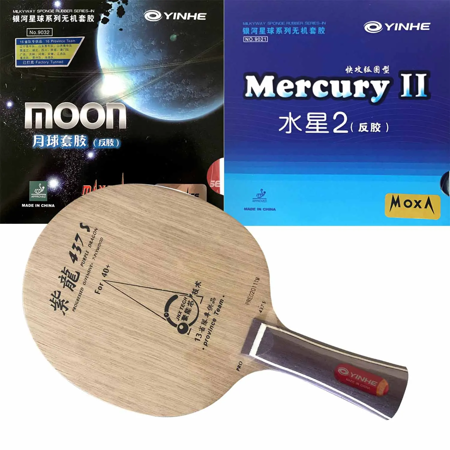 Pro Combo Racket YINHE Purple - đánh giá và giá Table Tennis Zhang Jike