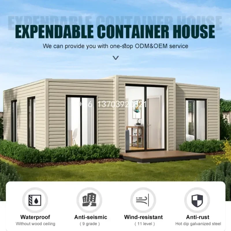 China Suppliers Custom 20ft 40ft Expandable Foldable Container House Prefab Bedroom Homes Folding Tiny Fold Out House for Living