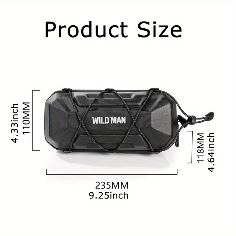 2L Large Space Bicycle Handlebar Bag Rain-Proof Hard Shell Road Bike Bag Quick-Release Bracket Design Cycling Bag