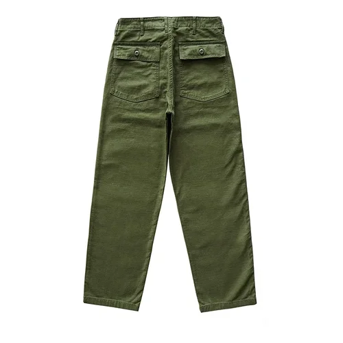 Imagen 2 del producto SauceZhan-Pantalones clásicos de satén para hombre, pantalón holgado de algodón satinado, para la fatiga, OG107