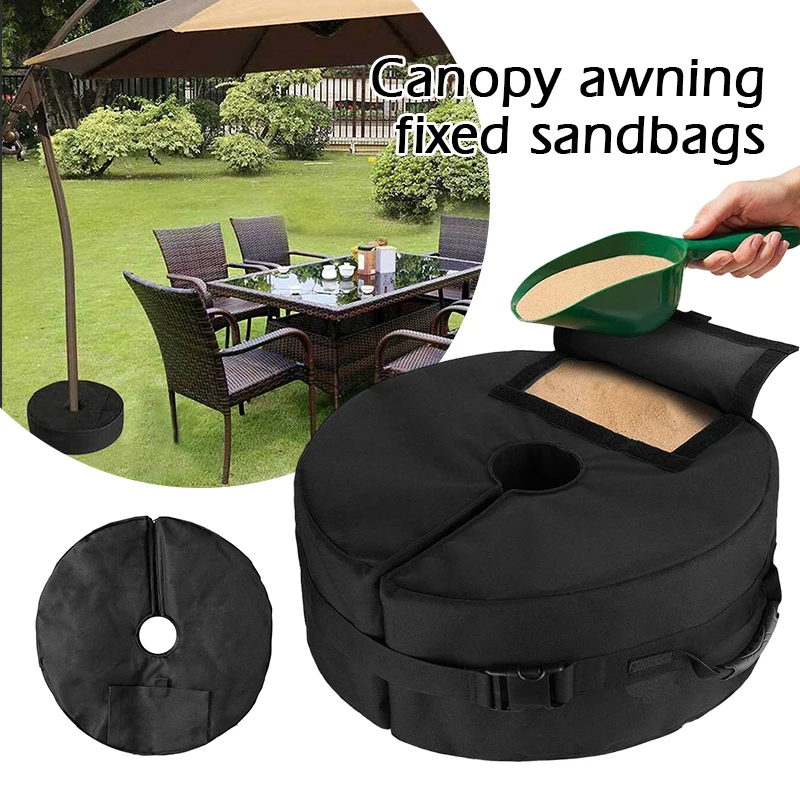 

Outdoor Sandbag for Umbrella Base Canopy Weight Fixed Sandbag Bag Courtyard Sunshade Bag for Outdoor Parasol Sandbag Balance