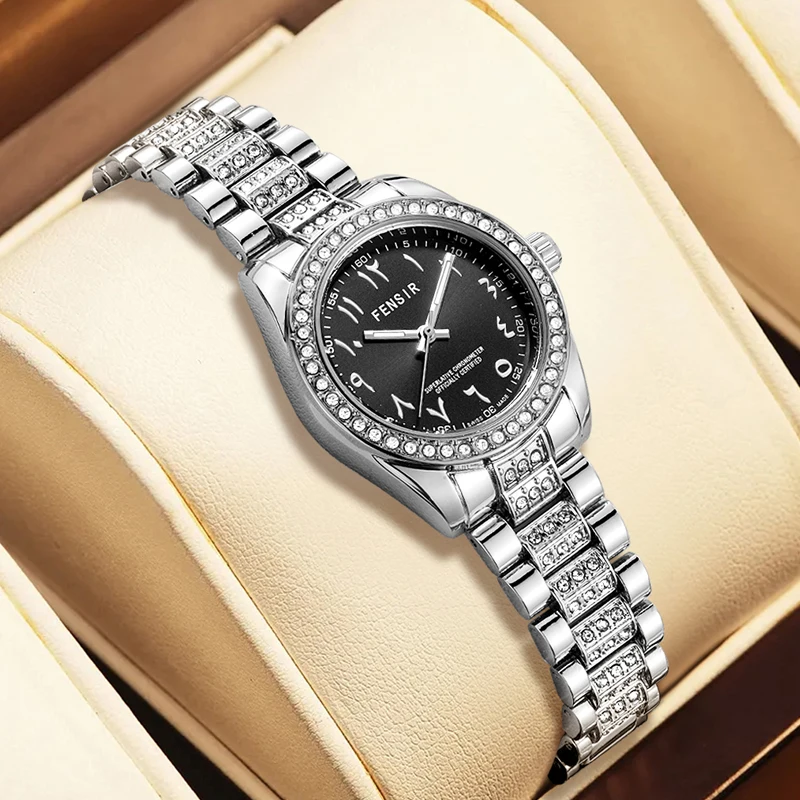 

New Genuine Luxury Women's Watch, Waterproof Watch for Women, Niche Light Luxury Diamond-Encrusted Watch for Women, High-Value Hot-Selling Model, Creative Design, Personalized Fashion Accessory, Best-Selling Watch for Female Students, Trendy Quartz Wristw