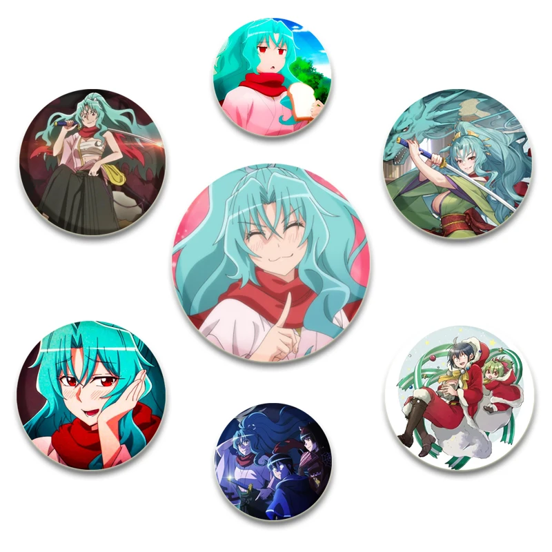 

Anime Tsukimichi Moonlit Fantasy Soft Button Pins Creative Brooches Character Badges for Clothes Decoration Jewelry Accessories