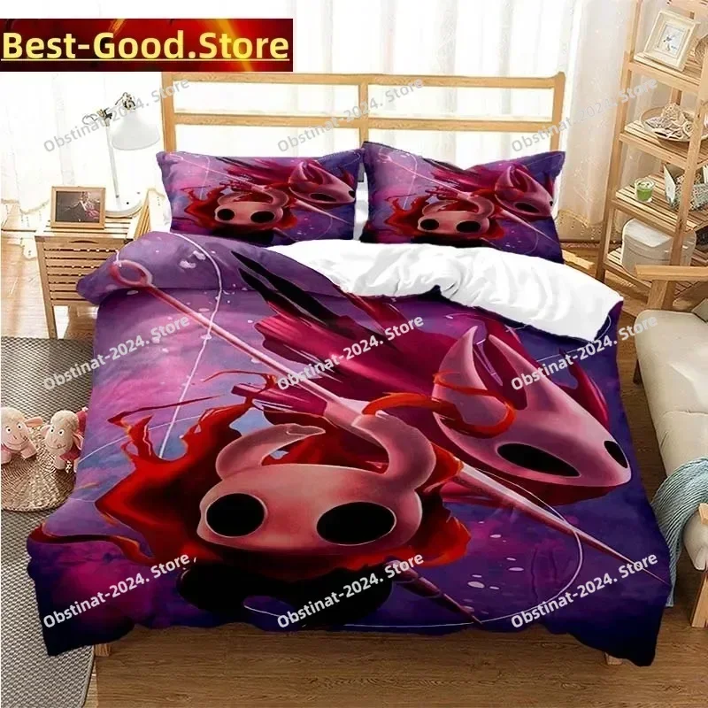 Hollow Knight Fashion Digital Bedding Set Printed Bed Set With Pillowcase Duvet Cover Soft Single Double Queen Super King Size