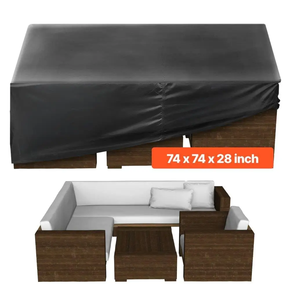 

Waterproof Outdoor 420D Heavy Duty Patio Table and Chairs 74x74 Inch