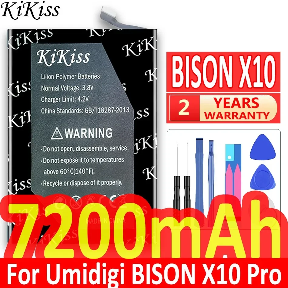 

Аккумулятор KiKiss для мобильного телефона 7200 мАч для Umidigi BISON X10 Pro