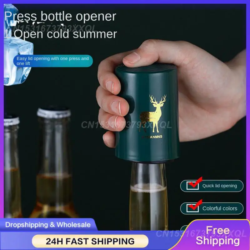 Beer Bottle Opener Creative Functional Automatic Bottle Corkscrew Press Lid Bar Tool Popular Automatic Attractive Versatile