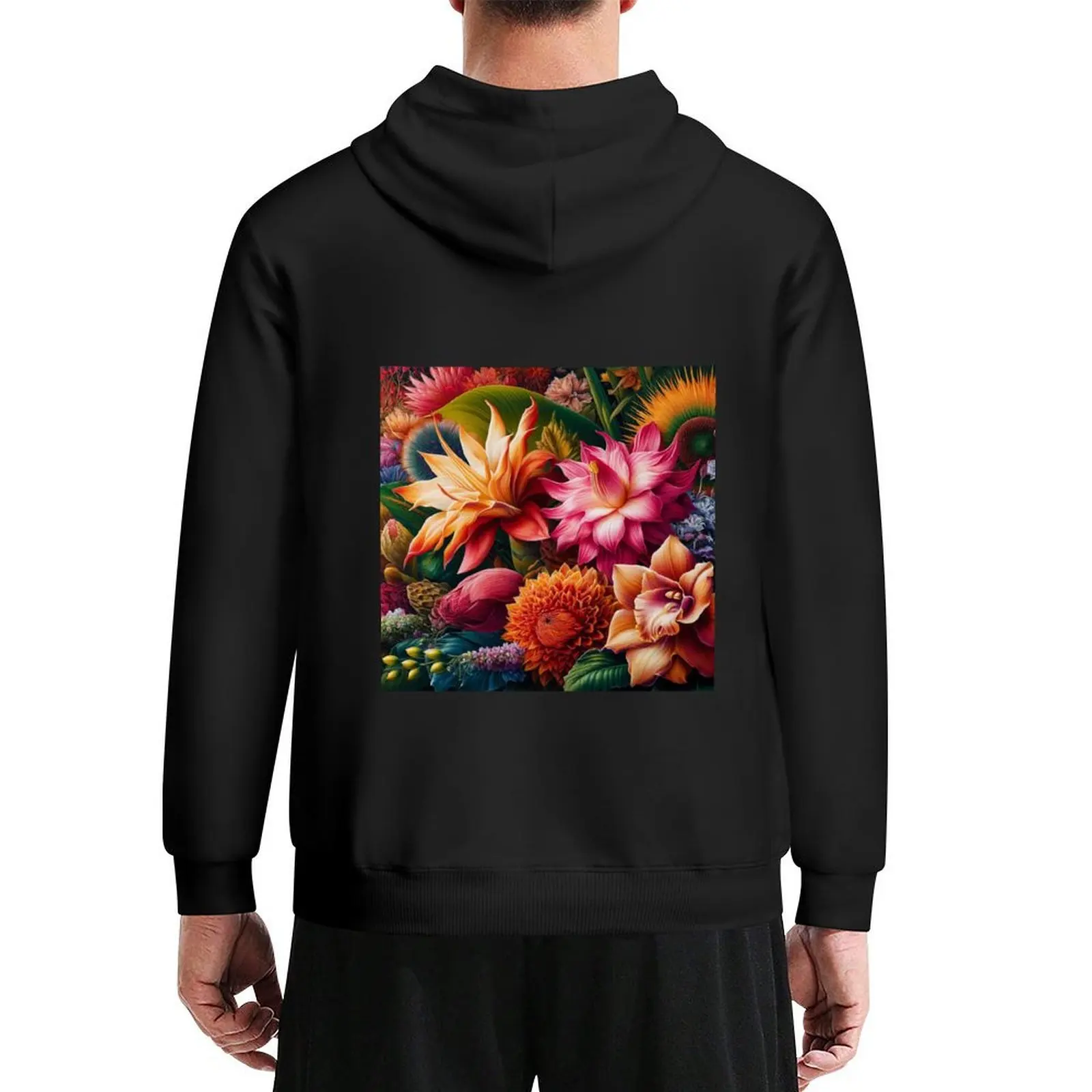 

Exotic flowers Hoodie men clothes men wear blouse japanese style new in hoodies and blouses