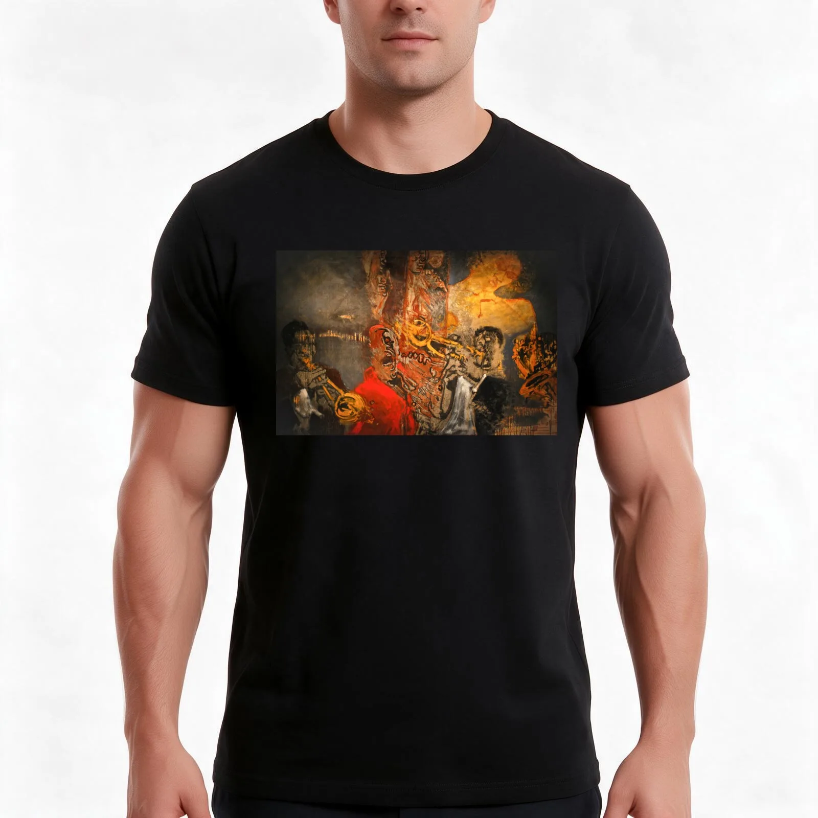 Louis Armstrong T-Shirt Summer Casual Cotton Tee Oversized Streetwear Tops Vintage Graphic Print Loose Fit Short Sleeve