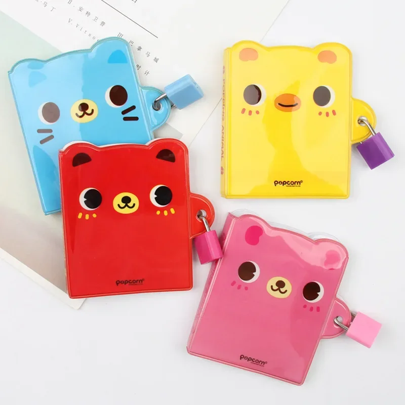 Cute Cartoon Password Diário, Creative Papelaria coreana