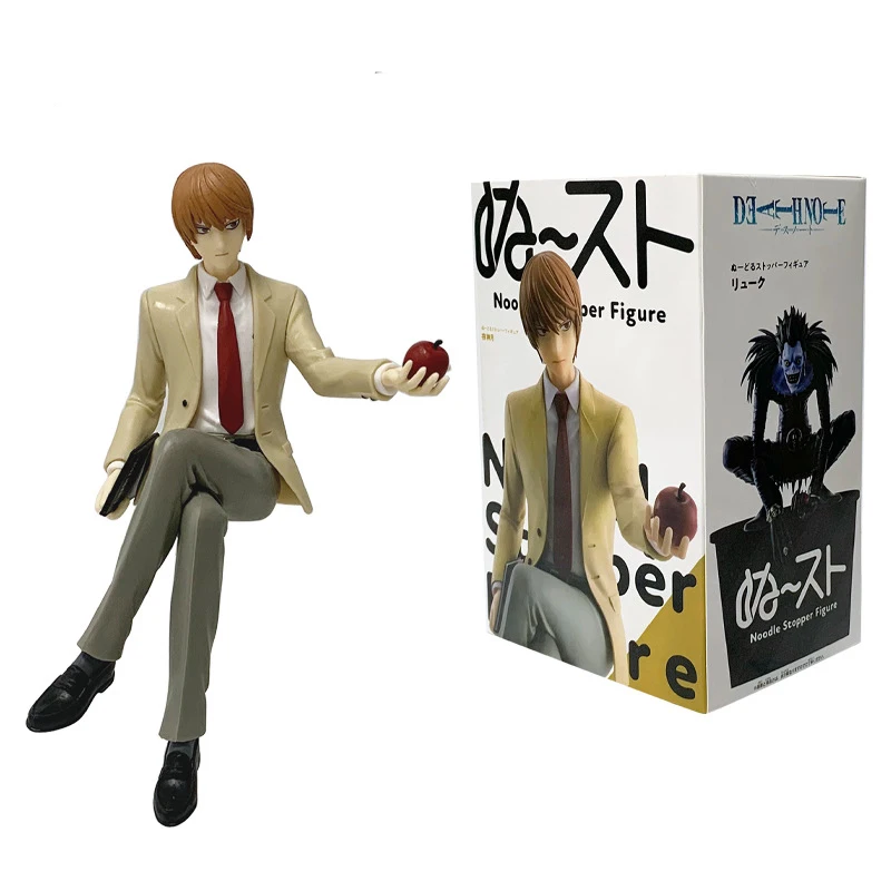 16cm Anime Death Note Light Yagami Noodle Stopper Preisfigur mit Apfel PVC-Modell Sammlerfigur für Sammler