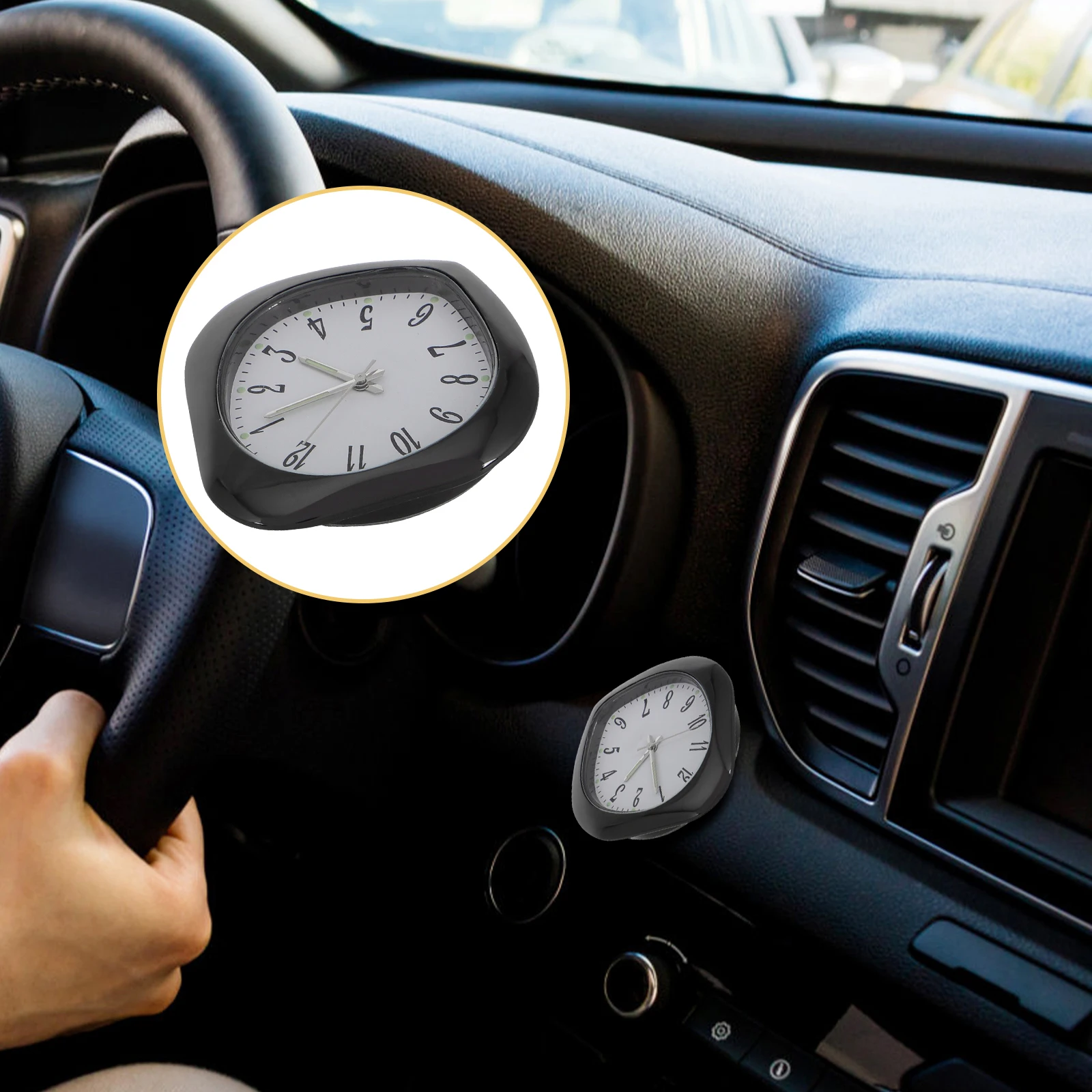 

Car Clock Automotive In Dark Easy Installation Air Vent Decorative Portable Vehicle Interior Travel