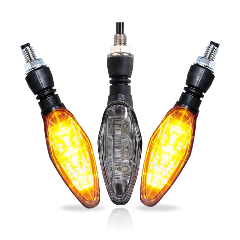 XP-201 LED Turn Signal Indicator Yellow Bulb 12V Motorcycle Front Tail Light Waterproof Turn Signal Flash