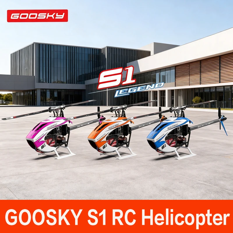 

НОВИНКА 2026: Радиоуправляемый вертолет S1, модель GOOSKY, 3D-вертолет для трюков, уличная игрушка, устойчивая модель