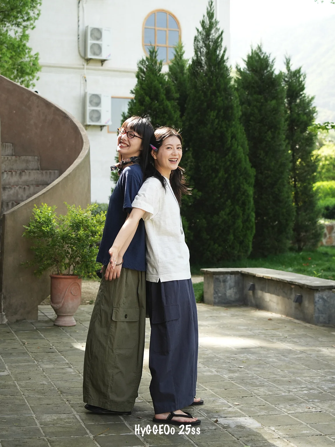 

HYGGEOO25ss Balloon Sle Loose Long Casual Pants Women's Summer Workwear High Waist Wide Leg Cotton Retro Faion Ladies' Pants