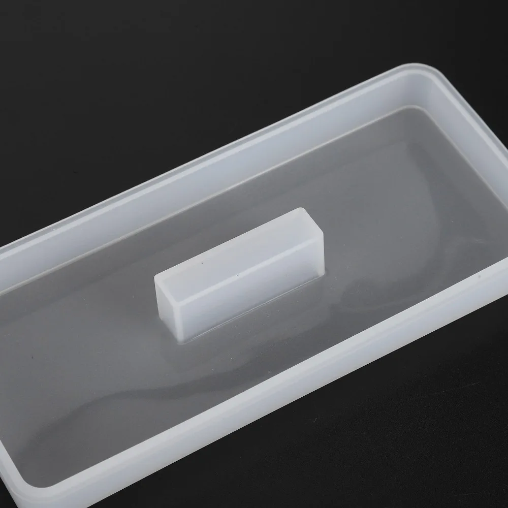 

6pcs Silicone Resin Mould White Unique Silicone Crystal Castle Mould With Base DIY Table Decoration Display Board