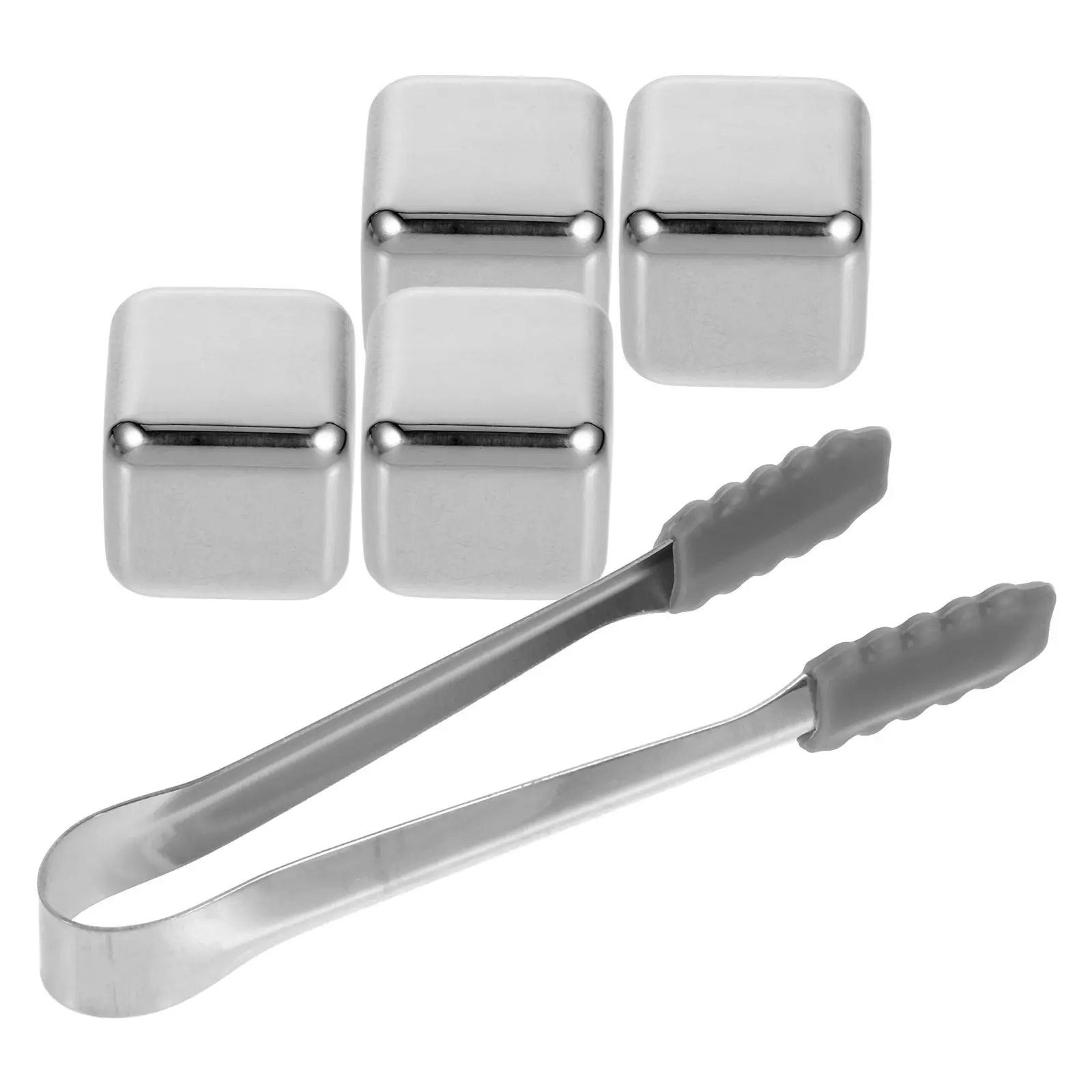 1Set Stainless Steel Whiskey Rocks Reusable Metal Ice Cubes Chilling Stones for Whiskey Bourbon Rum Cocktails Non Diluting - view 6
